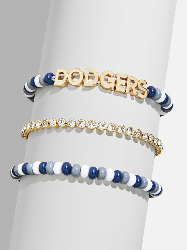 WEAR By Erin Andrews x BaubleBar Los Angeles Dodgers Bracelet Set - Los Angeles Dodgers