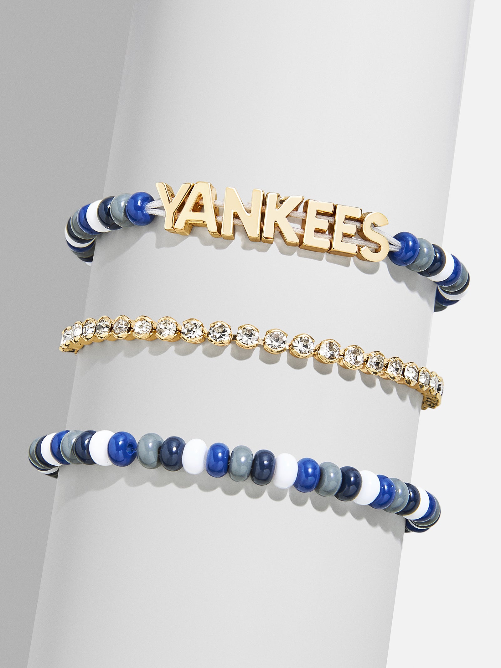 WEAR By Erin Andrews x BaubleBar New York Yankees Bracelet Set - New York Yankees