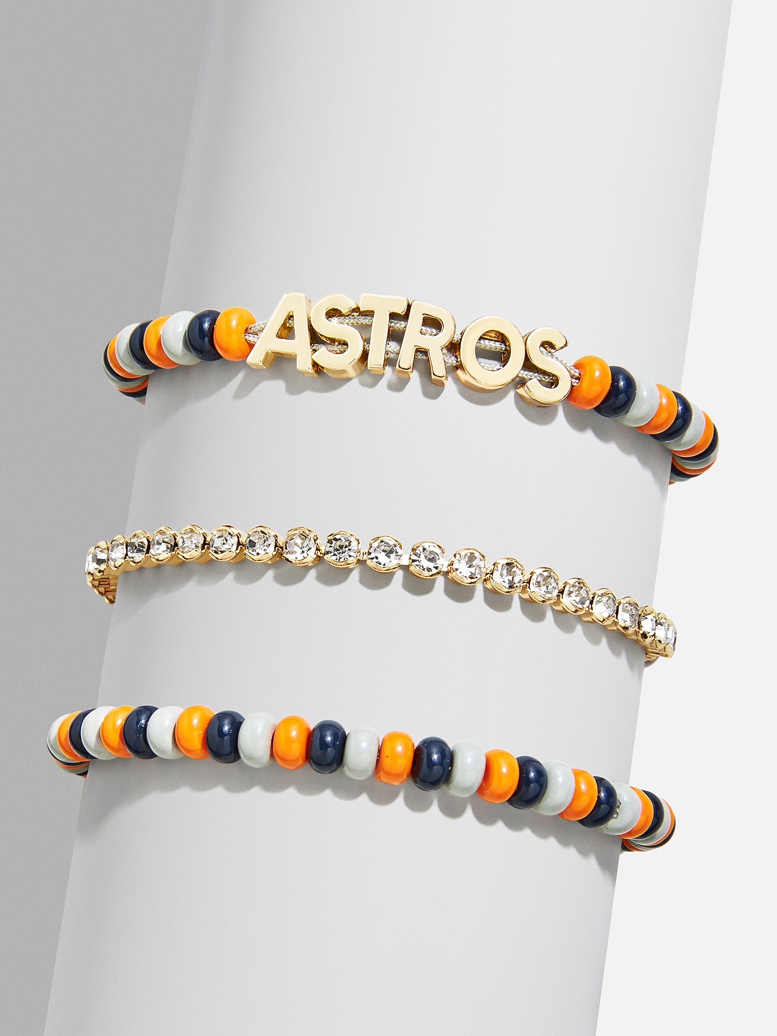 WEAR By Erin Andrews x BaubleBar Houston Astros Bracelet Set - Houston Astros
