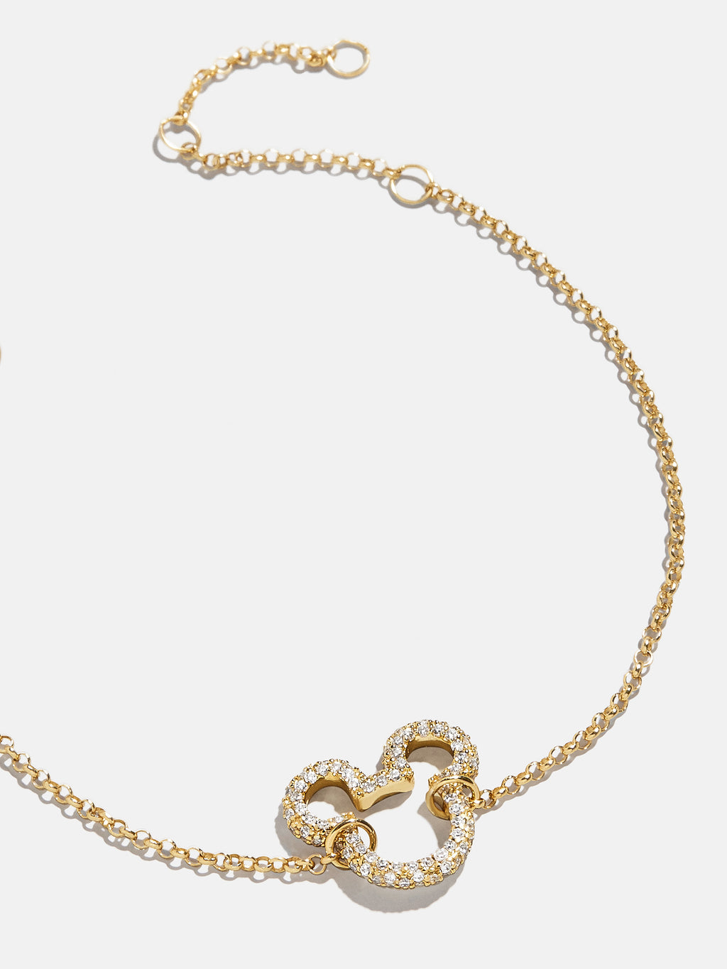 コラボ♪ ◆BaublebarｘDisney◆ Disney 18K Gold Plated Sterli Mickey Mouse Disney 18K Gold Plated Sterling Silver Bracelet
