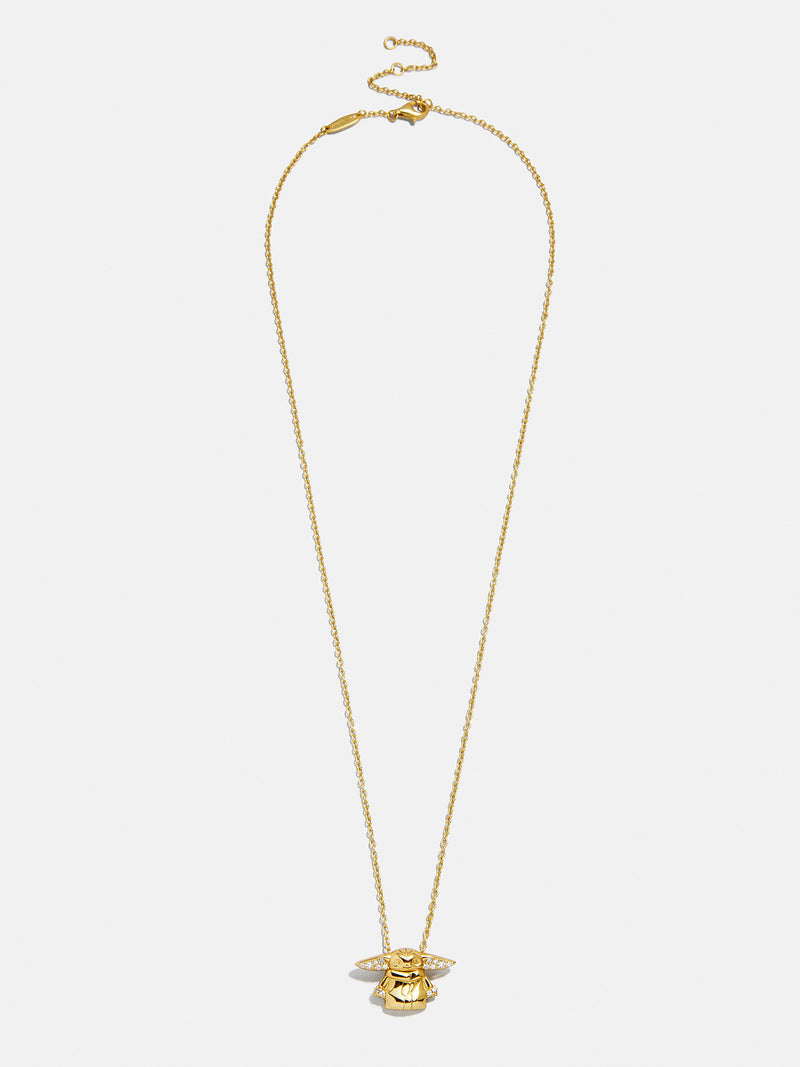 BaubleBar STAR WARS™ GROGU™ 18K Gold Pendant Necklace - Gold - 
    Cubic zirconia necklace on a gold chain 
  
