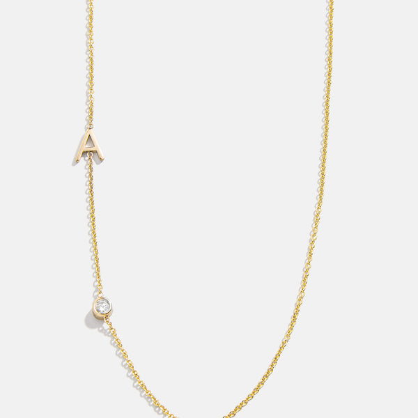 【Maya Brenner】14K イニシャル＆モチーフ３チャームネックレス メーガン妃【Maya Brenner】14K イニシャル2チャームネックレス