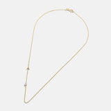 Maya Brenner Monogram Necklace with Diamond - Gold