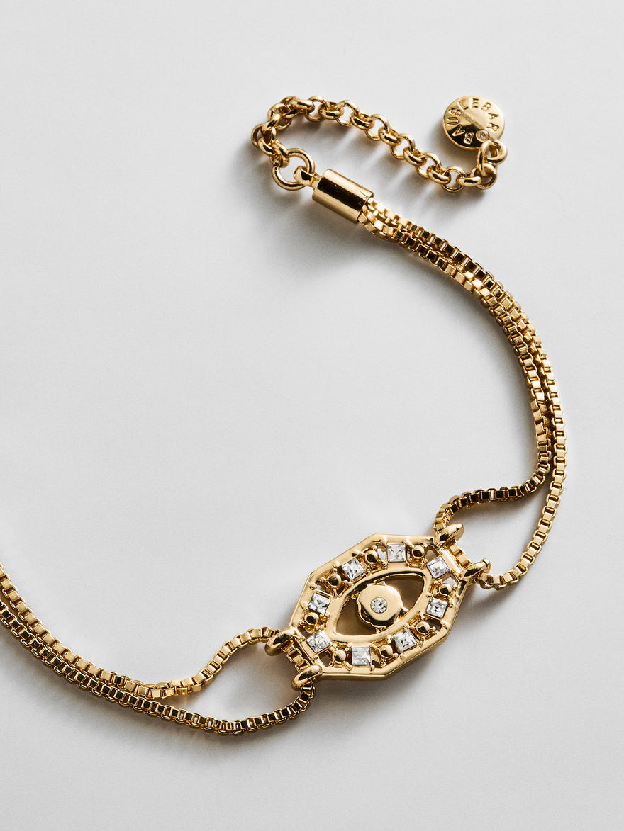 Evil Eye Reversible Bracelet - Gold/Multi