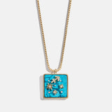Semi-Precious Zodiac Pendant Necklace - Sagittarius