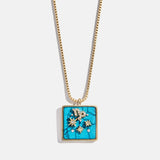 Semi-Precious Zodiac Pendant Necklace - Capricorn