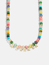BaubleBar Custom Semi-Precious Nameplate Necklace - Gold/Multi - 
    Enjoy 20% off - This Week Only
  
