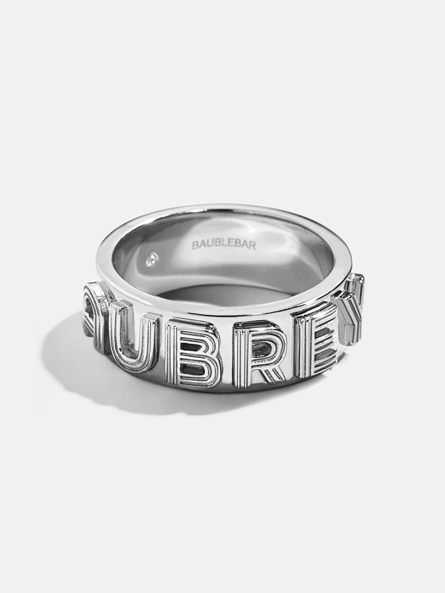 Retro Sterling Silver Custom Ring - Sterling Silver