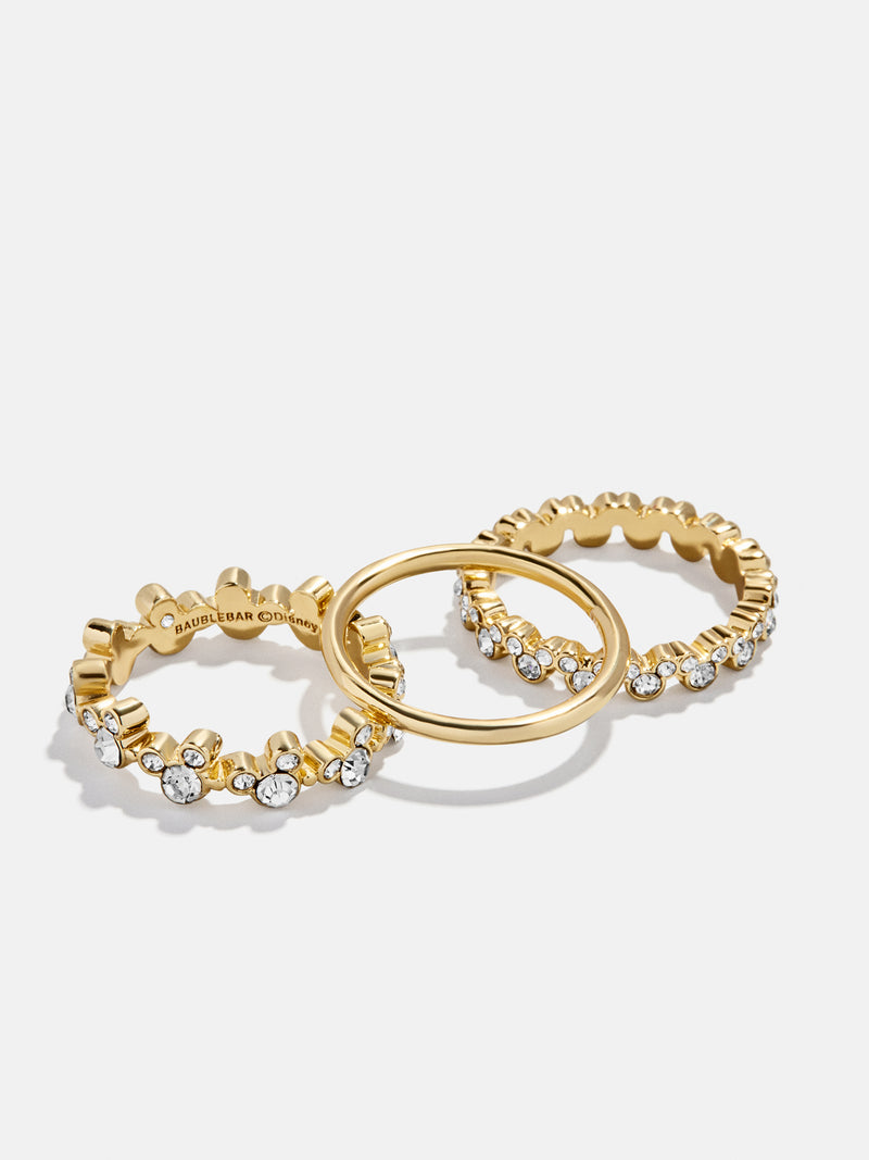 ◆bauble bar◆Mickey Mouse Disney Gold Ring Mickey Mouse Outline 18K Gold Ring - Gold – Ends Sunday