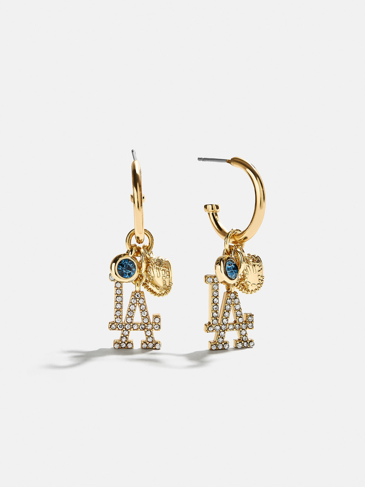 MLB Charm Earrings - Los Angeles Dodgers