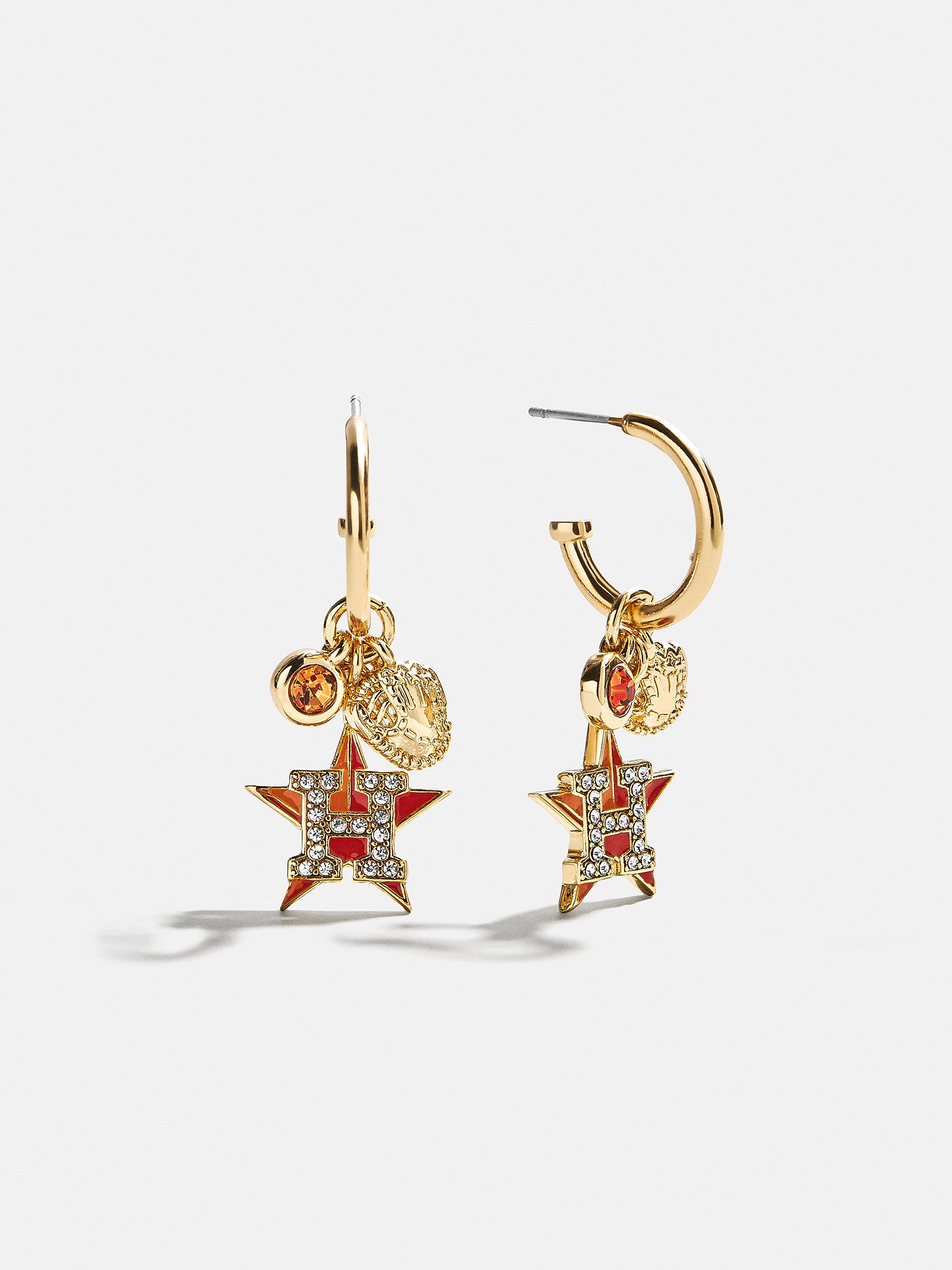 MLB Charm Earrings - Houston Astros