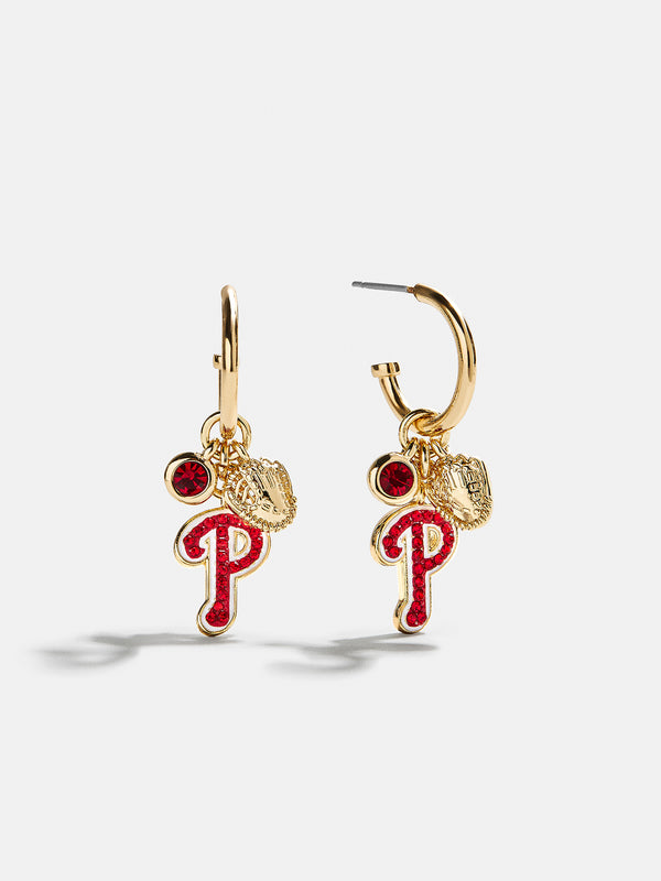 MLB Charm Earrings - Philadelphia Phillies