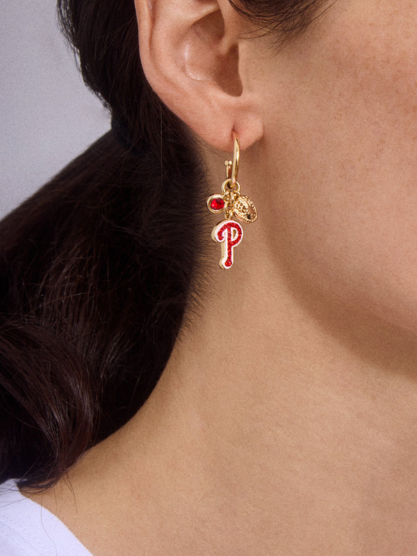 MLB Charm Earrings - Philadelphia Phillies