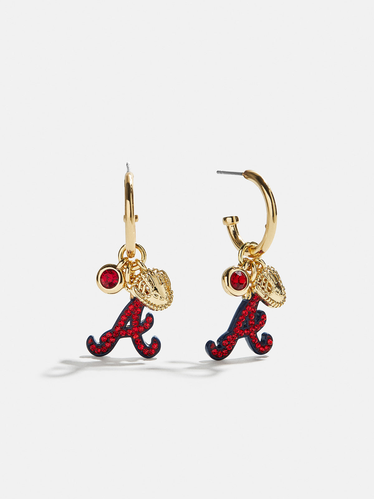 MLB Charm Earrings - Atlanta Braves
