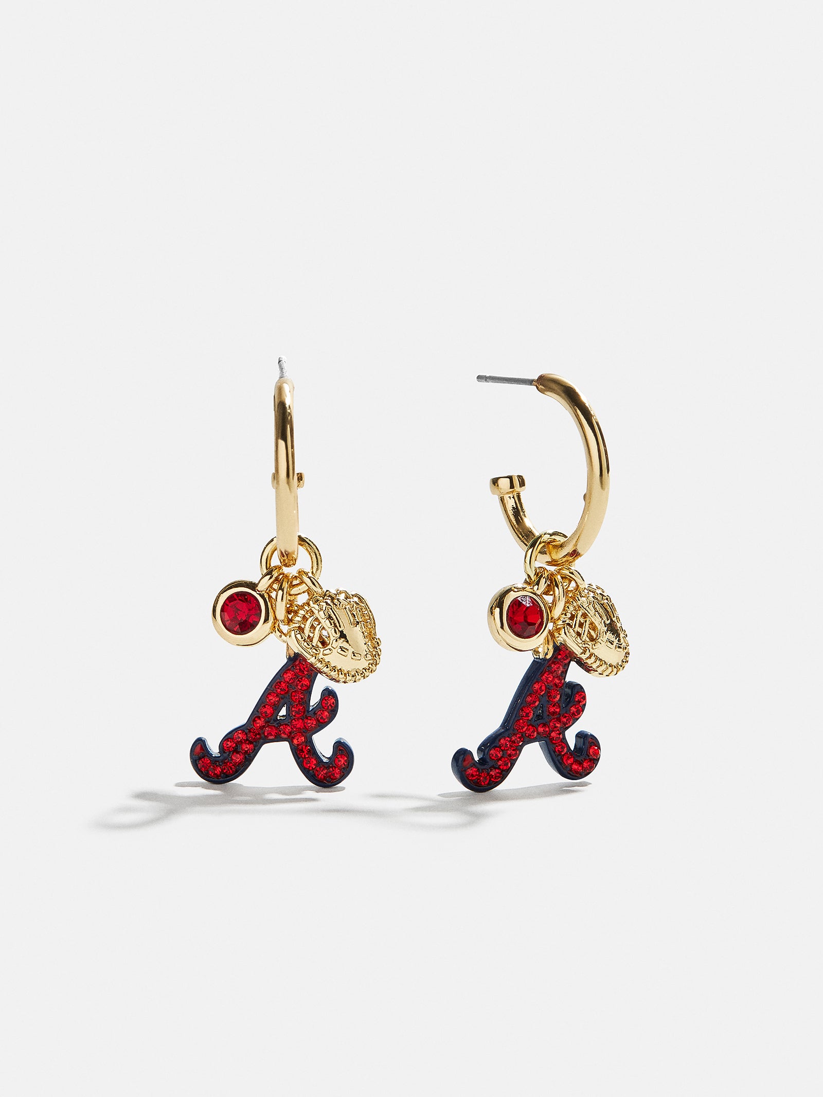 MLB Charm Earrings - Atlanta Braves