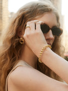 18K Gold Cece Cuff Bracelet - Gold