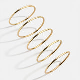 Alexia Bangle Bracelet Set - Gold