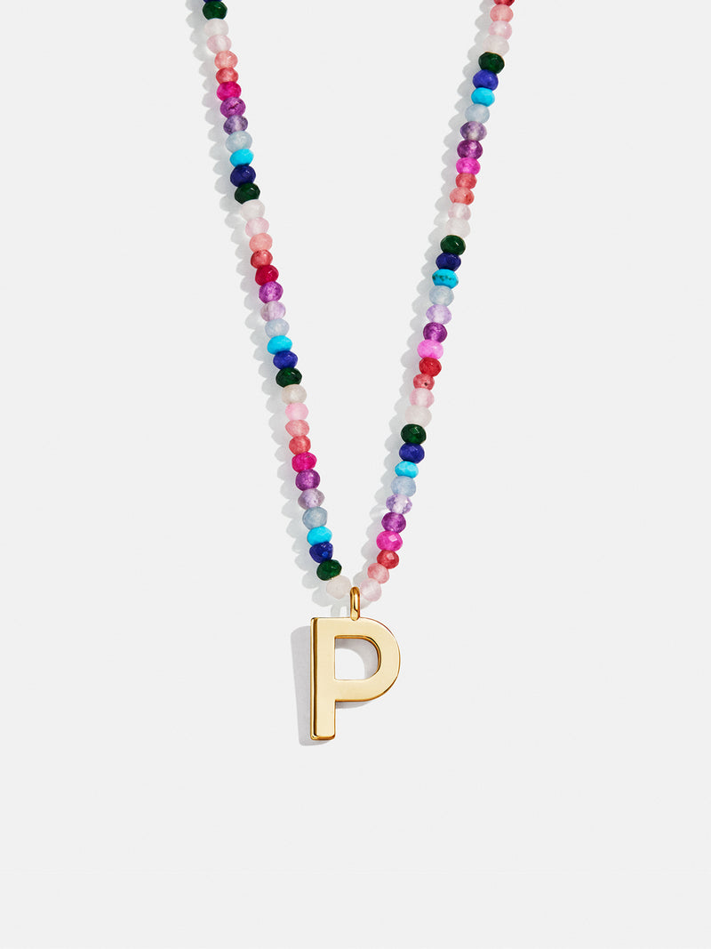 BaubleBar P - 
    Personalized beaded necklace
  
