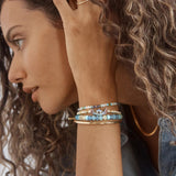 Disney Stitch Tennis Bracelet - Gold/Blue