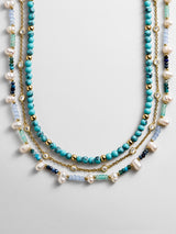 BaubleBar Rowan Semi-Precious Layered Necklace - Gold/Blue - 
    Ends Tomorrow: Enjoy 25% Off 
  

