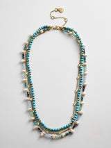 BaubleBar Rowan Semi-Precious Layered Necklace - Gold/Blue - 
    Ends Tomorrow: Enjoy 25% Off 
  

