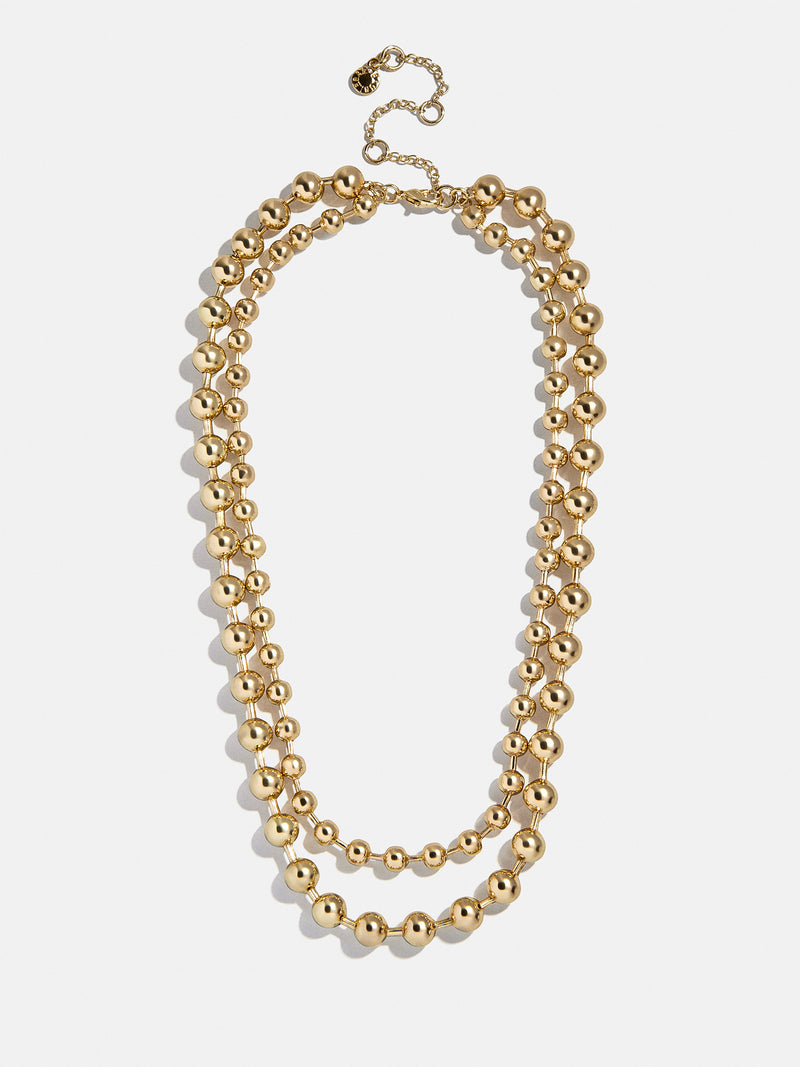 BaubleBar Pisa Layered Necklace - Gold - 
    Gold beaded necklace
  
