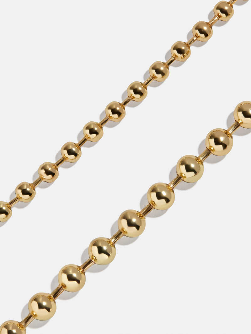 BaubleBar Pisa Layered Necklace - Gold - 
    Gold beaded necklace
  
