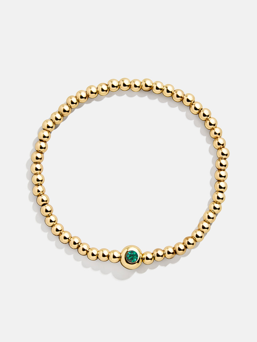 Ellie Birthstone Pisa Bracelet - Emerald