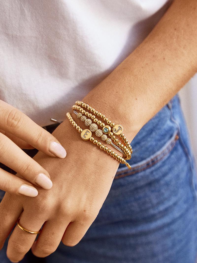 BaubleBar Carmen Initial Disc Pisa Bracelet - Gold - 
    Enjoy an extra 20% off sale - This Week Only
  
