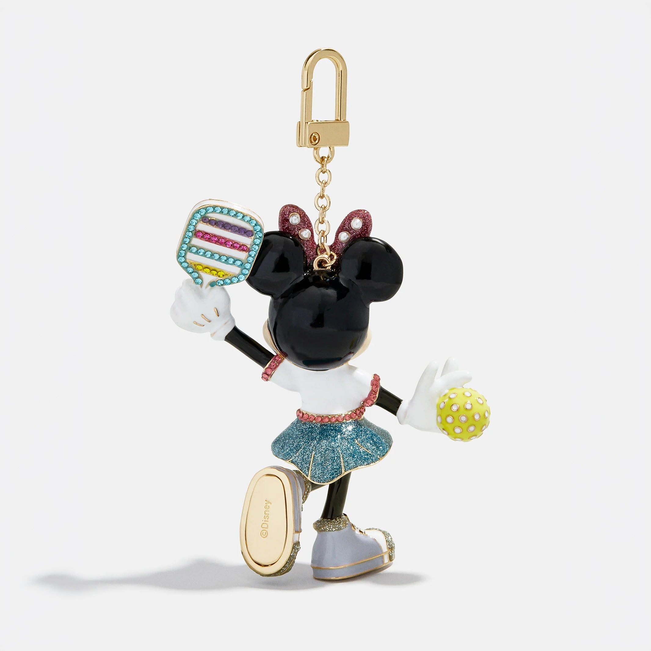 Disney Minnie Mouse Pickleball 3D Bag Charm in Minnie Mouse