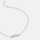 Sterling Silver Custom Nameplate Bracelet - Sterling Silver