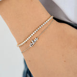 Sterling Silver Custom Nameplate Bracelet - Sterling Silver