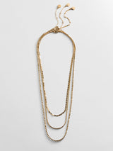 BaubleBar Anita Waterproof Necklace Set - Gold/Pavé - 
    Set of three waterproof necklaces
  
