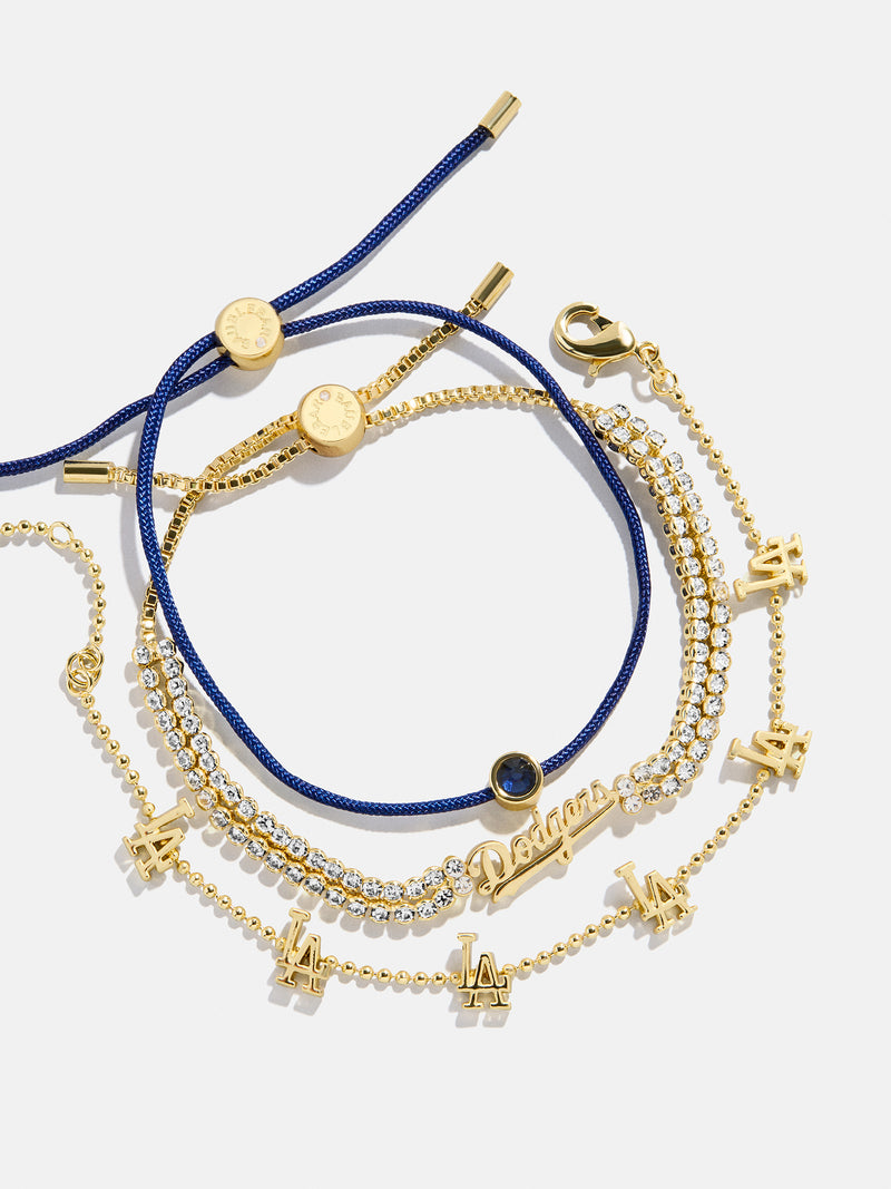MLB Bracelet Set - Los Angeles Dodgers