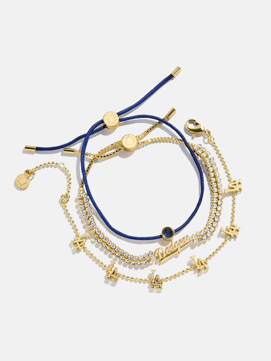 MLB Bracelet Set - Los Angeles Dodgers
