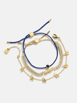 BaubleBar MLB Bracelet Set - Los Angeles Dodgers - 
    Set of three Los Angeles Dodgers bracelets
  

