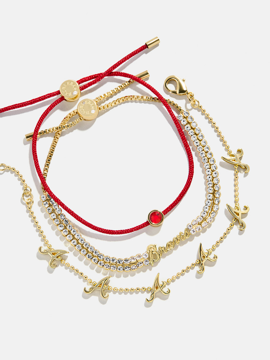 MLB Bracelet Set - Atlanta Braves