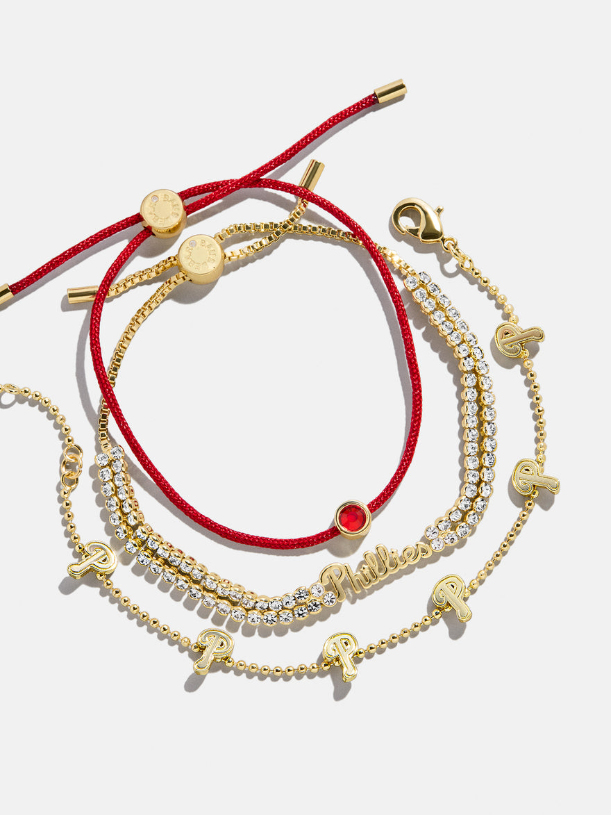 MLB Bracelet Set - Philadelphia Phillies