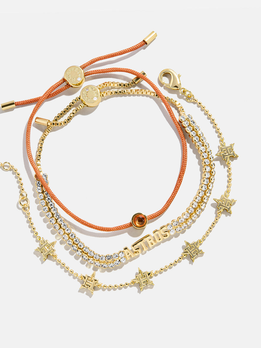 MLB Bracelet Set - Houston Astros