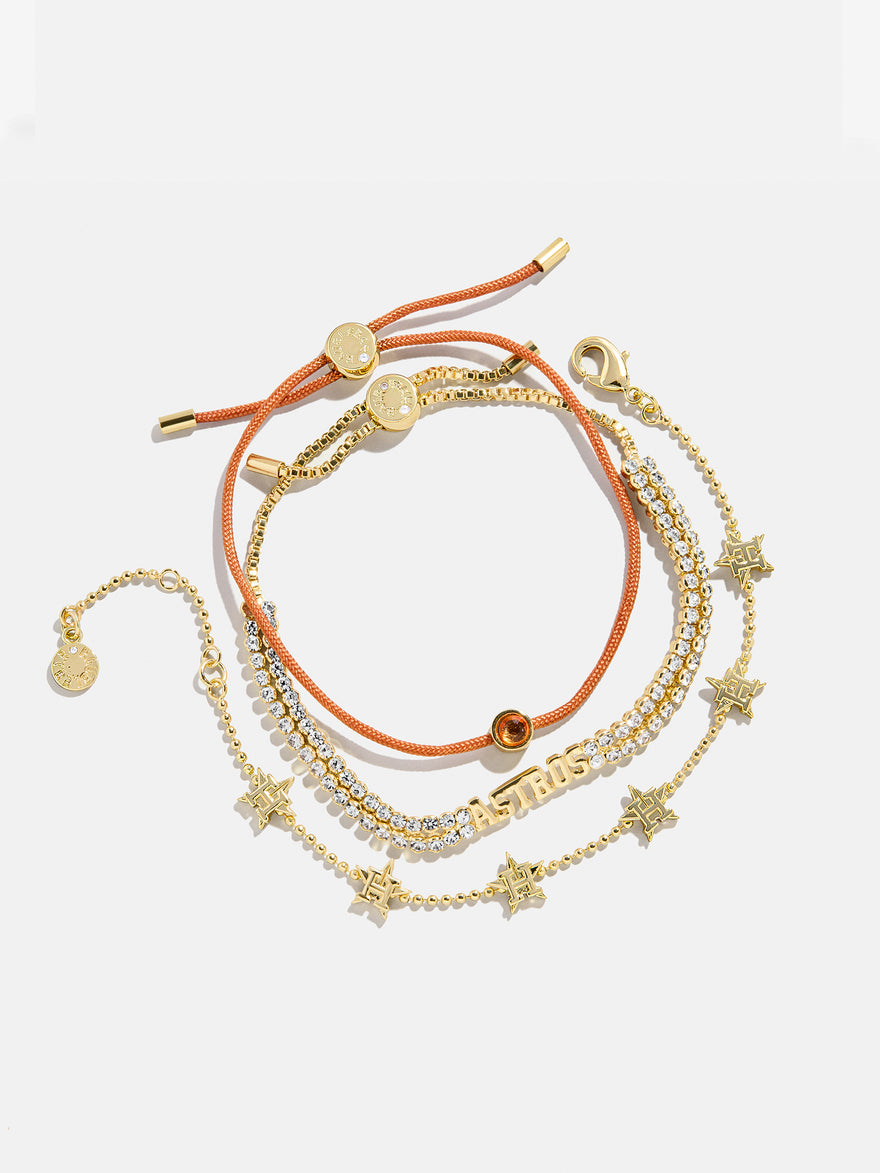 MLB Bracelet Set - Houston Astros