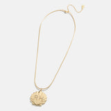 Seashell Custom Initial Necklace - Gold/Pavé