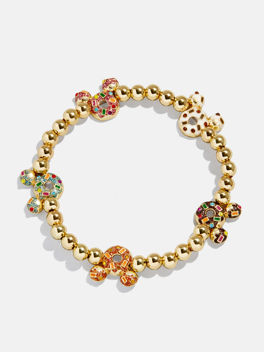 Disney Mickey Mouse Donut Bracelet - Gold/Multi
