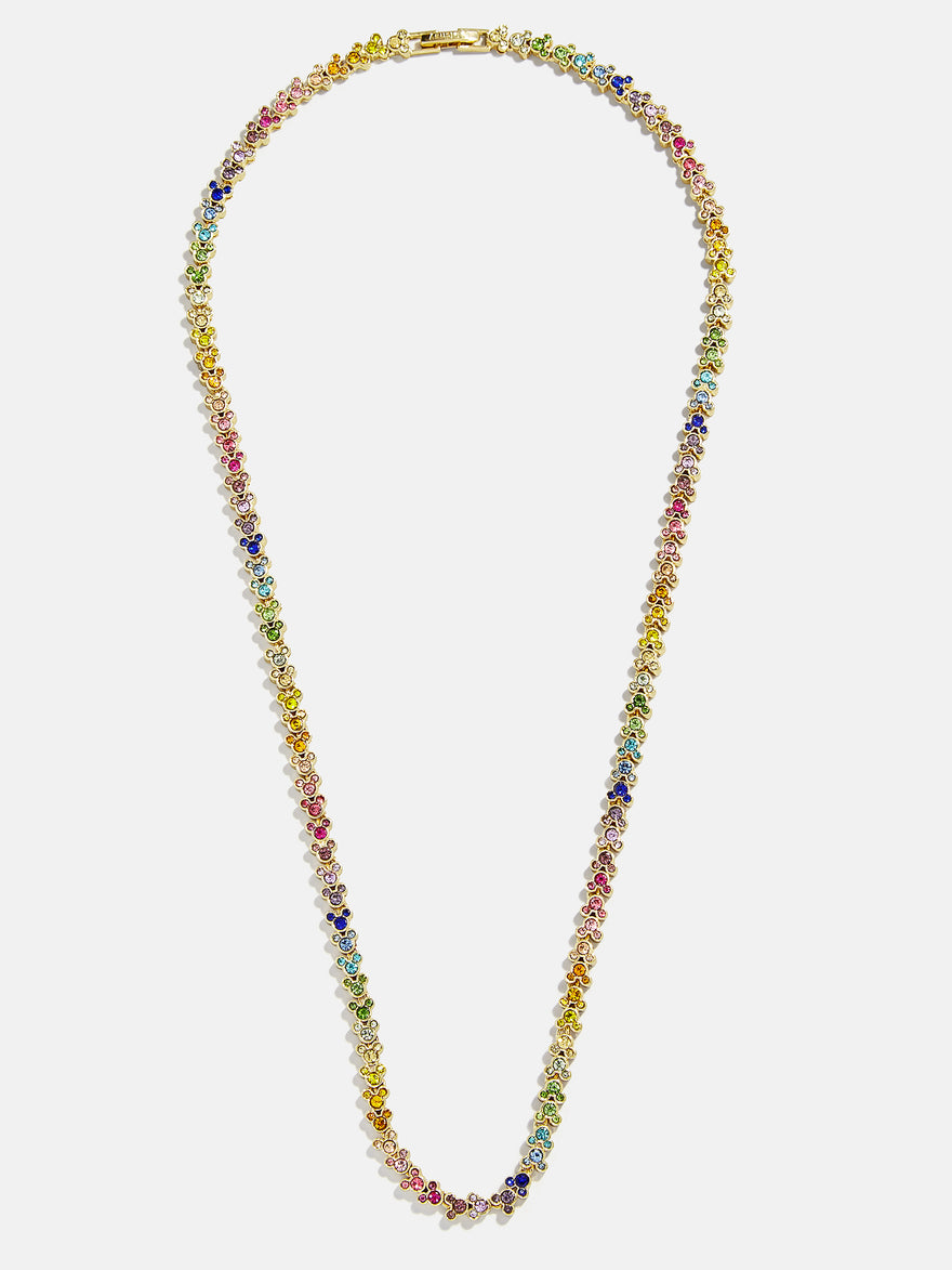 Disney Mickey Mouse Repeating Tennis Necklace - Multi