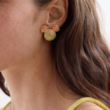 Disney Mickey Mouse Spiral Earrings - Gold/Multi