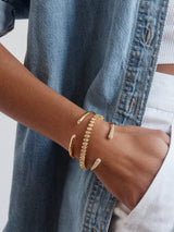 BaubleBar Claudia Tennis Bracelet - Oval Bezel - 
    Crystal tennis bracelet
  
