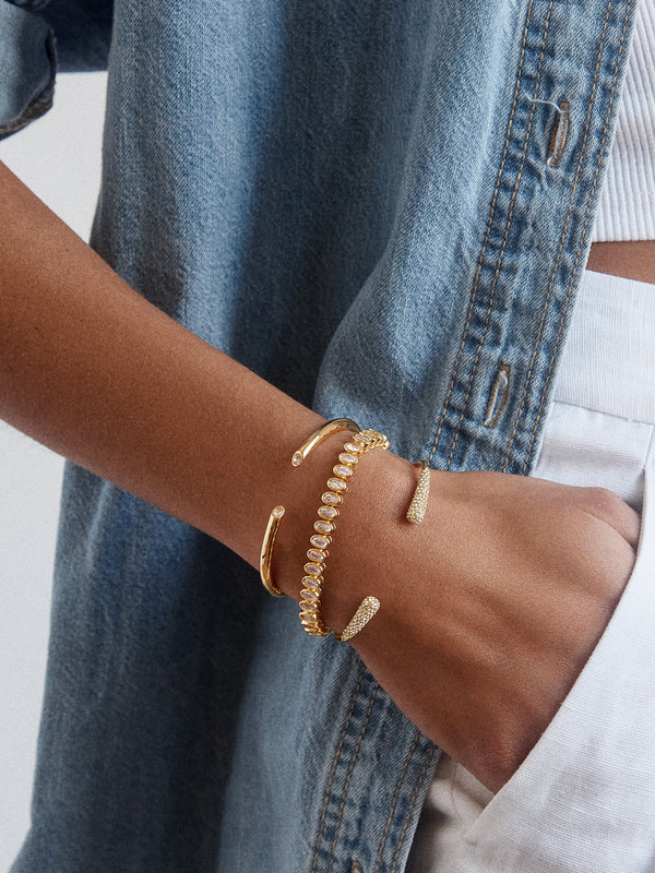 Claudia Tennis Bracelet - Oval Bezel