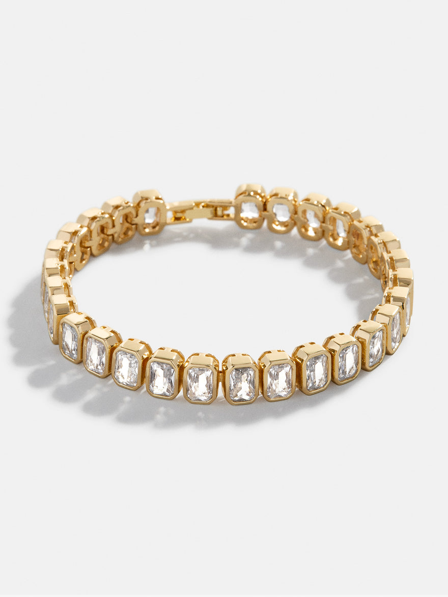 Bianca Tennis Bracelet - Emerald Bezel