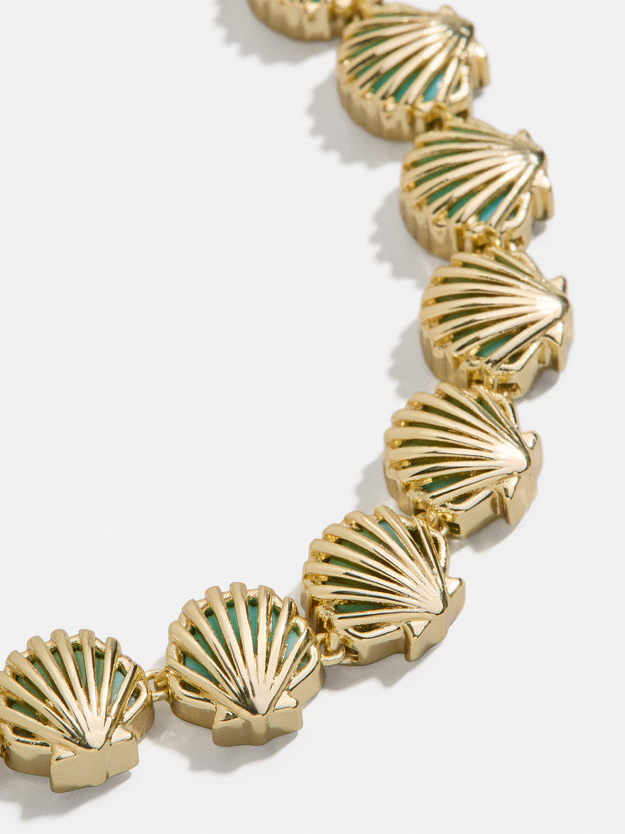 Halle Tennis Bracelet - Gold/Turquoise