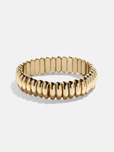 BaubleBar Keira Ribbed Bracelet - Gold - 
    Gold stacking bracelet 
  
