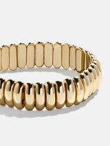 BaubleBar Keira Ribbed Bracelet - Gold - 
    Gold stacking bracelet 
  
